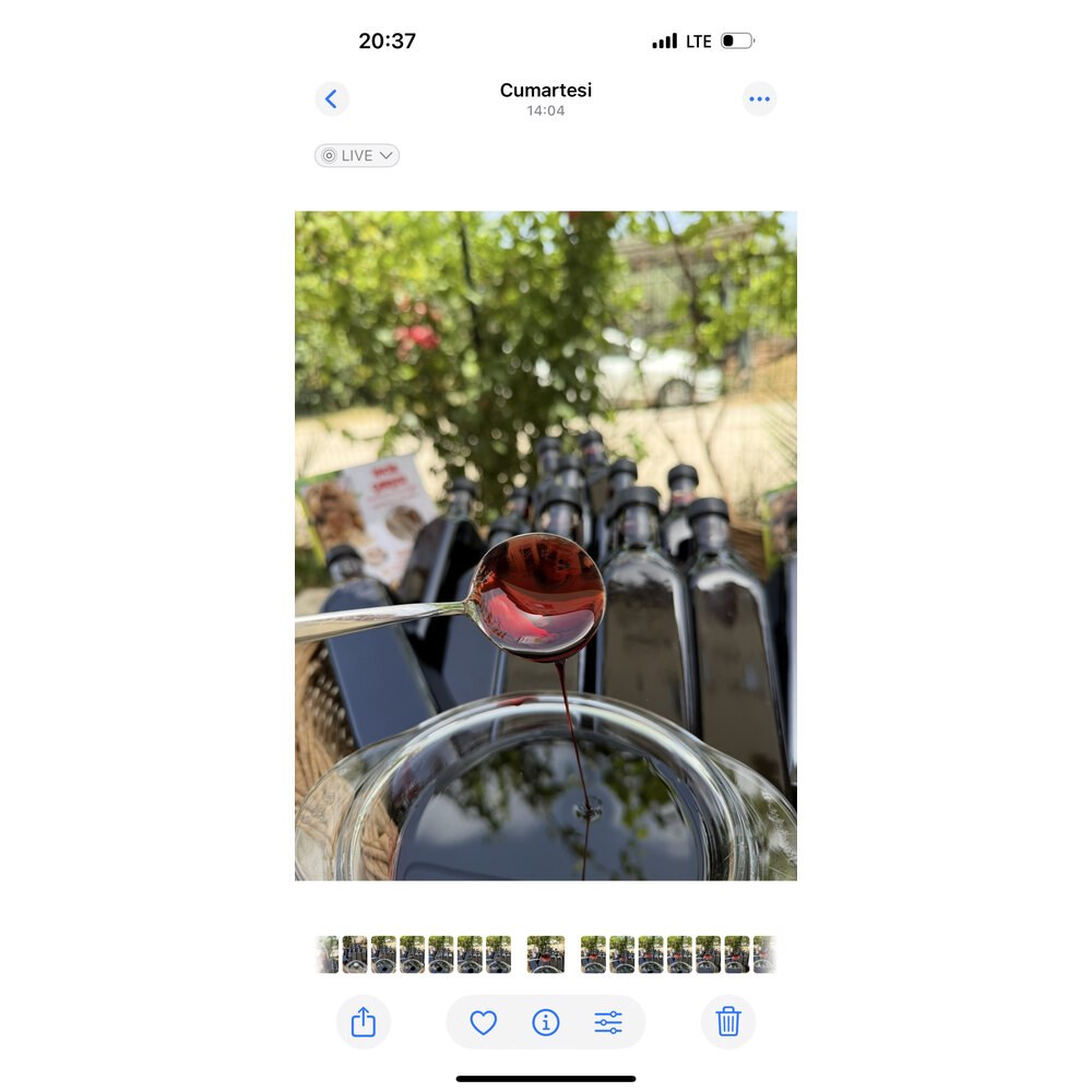 850 Gr Karadut özü cam şişe %100 doğal